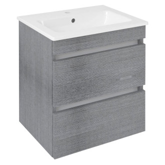 EZARA umyvadlová skříňka 48x54x39cm, dub stříbrný EZ492-1111