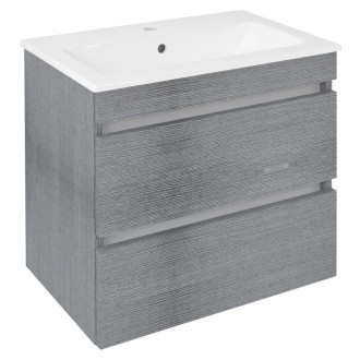 EZARA umyvadlová skříňka 58x54x39cm, dub stříbrný EZ592-1111