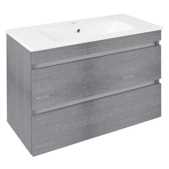 EZARA umyvadlová skříňka 78x54x39cm, dub stříbrný EZ792-1111