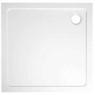 TECMI sprchová vanička z litého mramoru, čtverec 70x70cm, bílá PQ007 60675