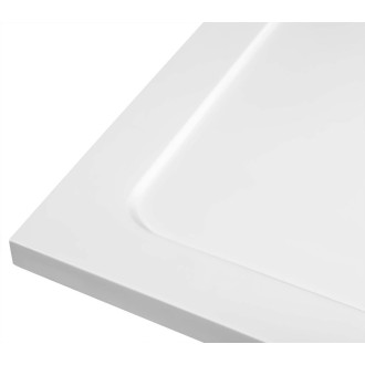 TECMI sprchová vanička z litého mramoru, obdélník 90x80cm, bílá PQ9080