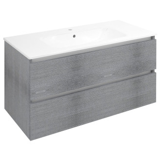 EZARA umyvadlová skříňka 99,8x52x46cm, dub stříbrný EZ101-1111