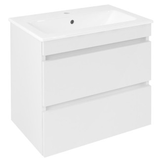 EZARA umyvadlová skříňka 58x54x39cm, bílá lesk EZ592-3030