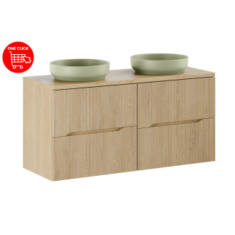 Comad SET-NC B CREMONA 120CM UN RIVER 1 OG Koupelnová sestava 120cm s deskou a umyvadly