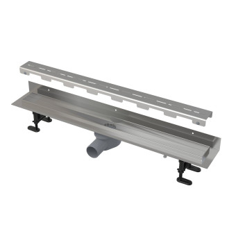 Sprchový žlab Alca 85 cm nerez mat lines ALCAZLAB85LEM