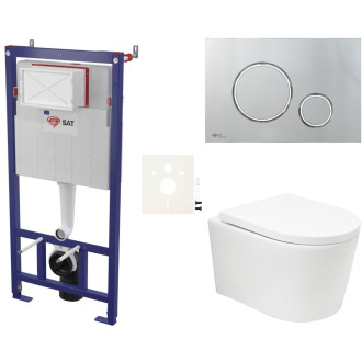 Závěsný wc set do lehkých stěn / předstěnová SAT BREVIS SIKOSSBRTOR71K