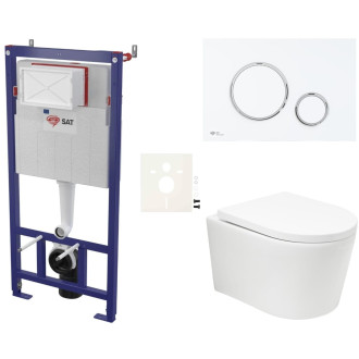 Závěsný wc set do lehkých stěn / předstěnová SAT BREVIS SIKOSSBRTOR76K