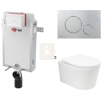 Závěsný wc set k zazdění SAT BREVIS SIKOSZBRTOR71