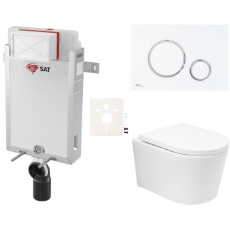Závěsný wc set k zazdění SAT BREVIS SIKOSZBRTOR76