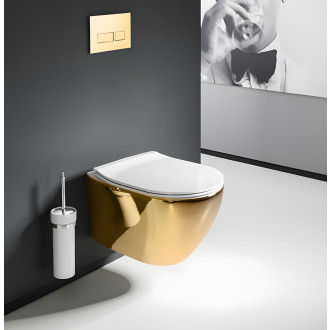 Rea Závěsná WC mísa Rea Carlo Mini Tornado NFQ GOLD WHITE REA-C6006