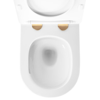 Rea Závěsná WC mísa Rea Carlo Mini Tornado NFQ GOLD WHITE REA-C6006