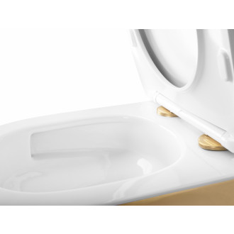 Rea Závěsná WC mísa Rea Carlo Mini Tornado NFQ GOLD WHITE REA-C6006