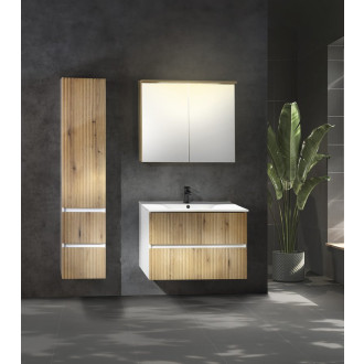 PANEDA STRIP skříňka vysoká 35x165x31cm, levá/pravá, dub emporio PN265