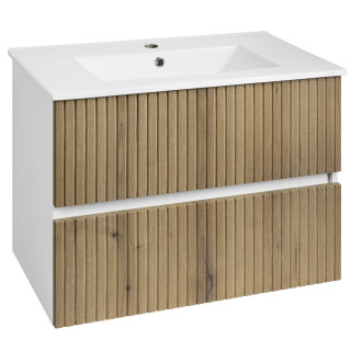 PANEDA STRIP umyvadlová skříňka 74,5x55x45,2cm, dub emporio PN375