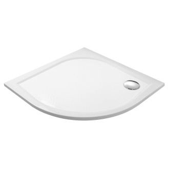 ERIKA sprchová vanička z litého mramoru, čtvrtkruh 90x90cm, R550, bílá 25189