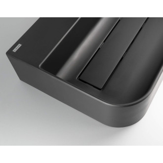 Deante ARNIKA umyvadlo s krytem, granit, nero, 505x405 mm CQA_NU5S