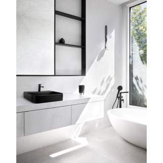 Deante ARNIKA umyvadlo s krytem, granit, nero, 505x405 mm CQA_NU5S