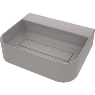 Deante ARNIKA umyvadlo s krytem, granit, šedá metalíza, 505x405 mm CQA_SU5S