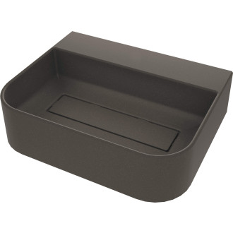 Deante ARNIKA umyvadlo s krytem, granit, antracitová metalíza, 505x405 mm CQA_TU5S