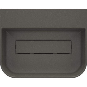 Deante ARNIKA umyvadlo s krytem, granit, antracitová metalíza, 505x405 mm CQA_TU5S