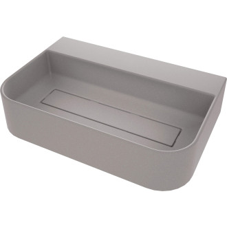 Deante ARNIKA umyvadlo s krytem, granit, šedá metalíza, 605x405 mm CQA_SU6S