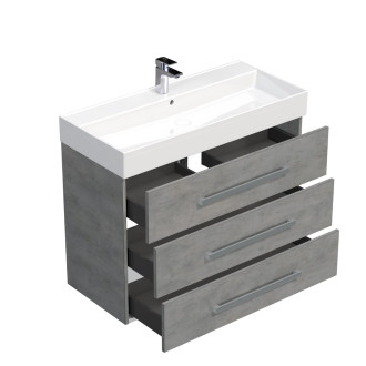 CUBE WAY skř. s um. SAT 100cm, beton CUBE461003BESAT