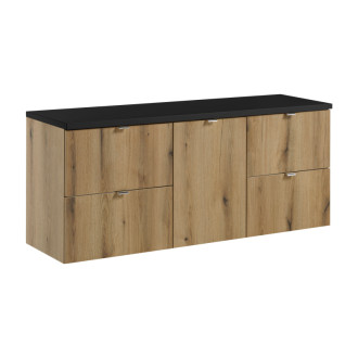 Comad SET-NOA B BLACK 140CM S Nábytková sestava 140 cm s deskou