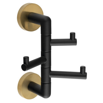 LARISSA trojháček otočný, černá/zlato mat WS063BG 59072