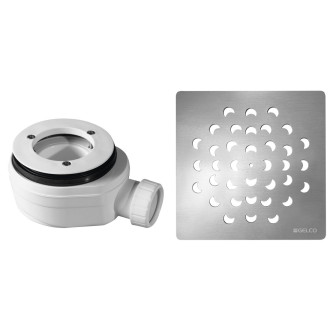 Vaničkový sifon, průměr otvoru 90 mm, DN40, krytka chrom 59725