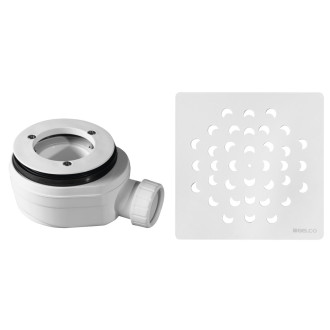 Vaničkový sifon, průměr otvoru 90 mm, DN40, krytka bílá 59726