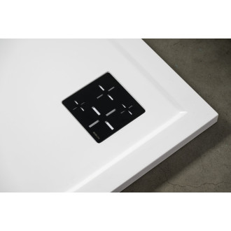 Vaničkový sifon, průměr otvoru 90 mm, DN40, krytka černá 59728