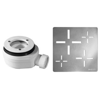 Vaničkový sifon, průměr otvoru 90 mm, DN40, krytka chrom 59729