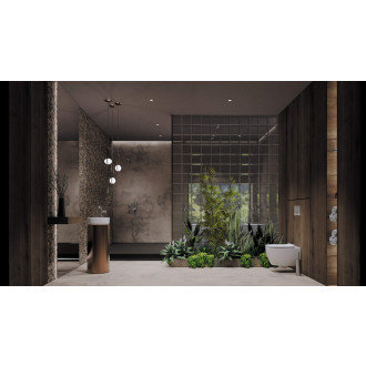 Deante SILIA HEXA stojánková umyvadlová baterie, kartáčovaná ocel BHS_F2KK