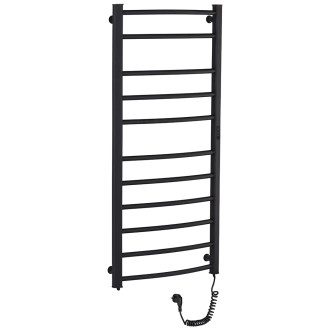 CERANO Elektrický sušák ručníků Luca, s displejem černá matná 1160x550 mm LIV-EG-11-55-D
