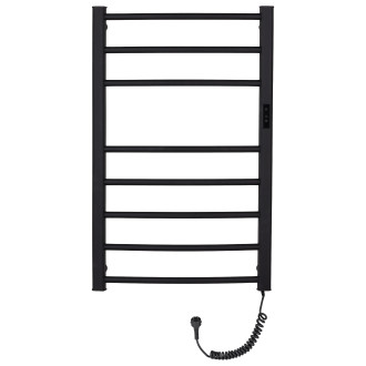 CERANO Elektrický sušák ručníků Luca, s displejem černá matná 860x550 mm LIV-EG-8-55