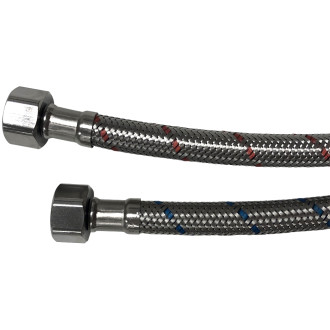CERANO Flexibilní připojovací hadice FxF 3/8"x3/8" chrom 80 cm CER-476459