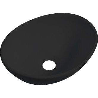 CERANO Keramické umyvadlo na desku Otto - černá matná - 36x29,5 cm CER-477008