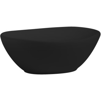 CERANO Keramické umyvadlo na desku Otto - černá matná - 36x29,5 cm CER-477008