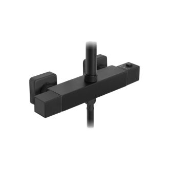 Invena SVART AU-85-004-X Sprchový set s termostatickou baterií, černá