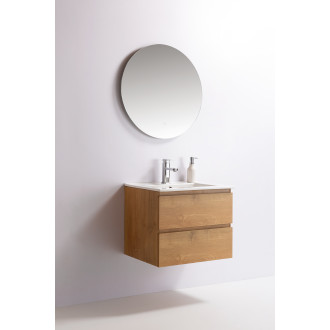 CERANO Koupelnová skříňka Carole+keramické umyvadlo Todo přírodní 60x49,8x46cm CER-476336
