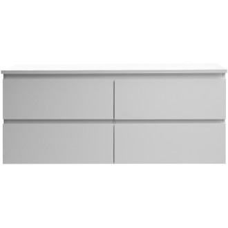CERANO Koupelnová skříňka Carole s deskou pod umyvadlo bílá matná 120x49,8x46cm CER-476351