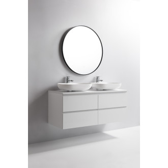 CERANO Koupelnová skříňka Carole s deskou pod umyvadlo bílá matná 120x49,8x46cm CER-476351