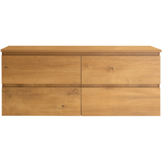 CERANO Koupelnová skříňka Carole s deskou pod umyvadlo přírodní 120x49,8x46 cm CER-476408