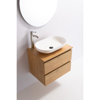 CERANO Koupelnová skříňka Carole s deskou pod umyvadlo přírodní 60x49,8x46 cm CER-476399
