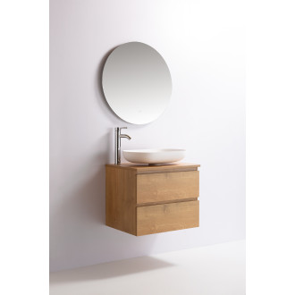 CERANO Koupelnová skříňka Carole s deskou pod umyvadlo přírodní 60x49,8x46 cm CER-476399