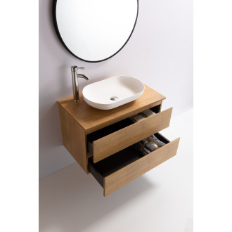 CERANO Koupelnová skříňka Carole s deskou pod umyvadlo přírodní 80x49,8x46 cm CER-476402