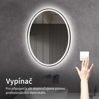 CERANO Koupelnové LED zrcadlo Cielo - 50x70 cm CER-476702