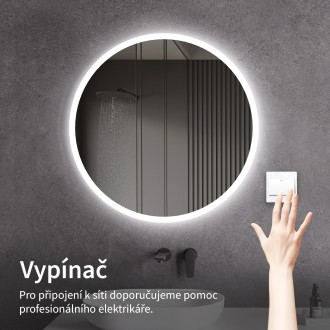 CERANO - Koupelnové LED zrcadlo Lavoro - Ø60