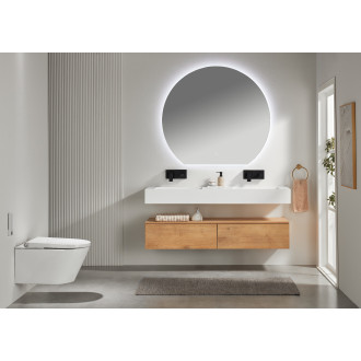 CERANO Koupelnové LED zrcadlo Rondo ? 140 cm CER-NT2153-140