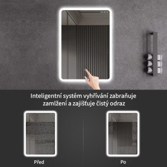 CERANO Koupelnové LED zrcadlo Silvano 80x60 cm CER-429265